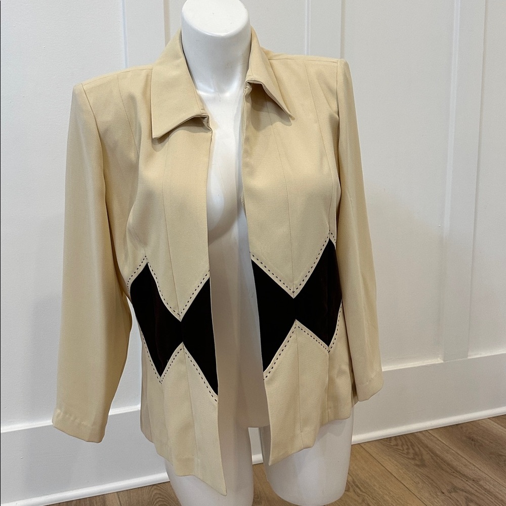 Vintage Perceptions NY Cream Blazer Size 10